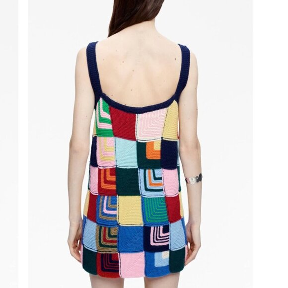 RE/DONE Knit Multi Patchwork Tank Minidress - Picture 2 of 9
